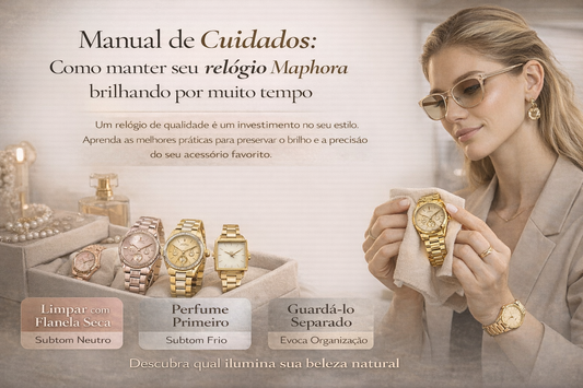 Manual de Cuidados: Como manter seu relógio Maphora brilhando por muito tempo